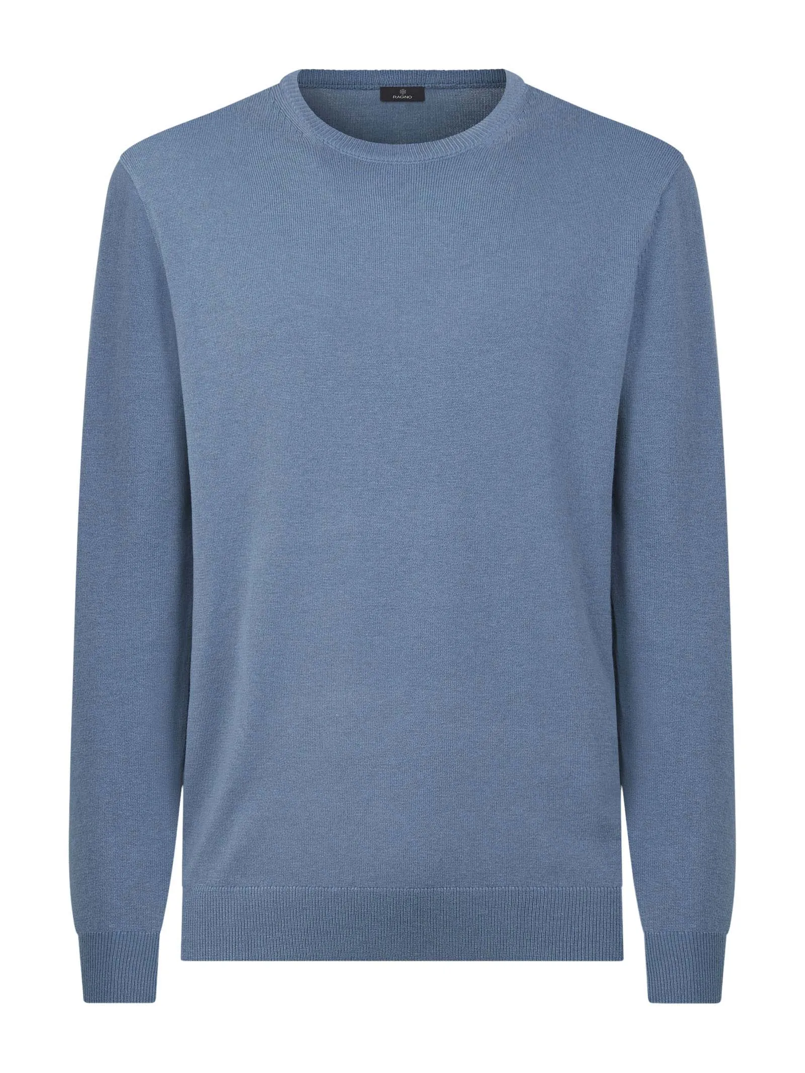 Pull girocollo in filato Sport Wool - Ashley Blue