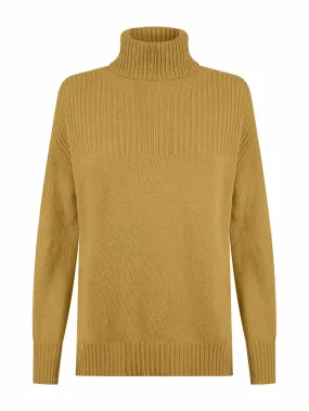 Pullover con collo roulè in Cashmere Blend - Narcissus