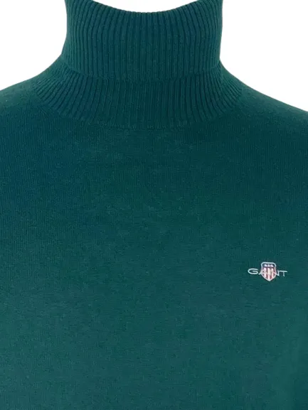 PULLOVER UOMO VERDE COLLO ALTO