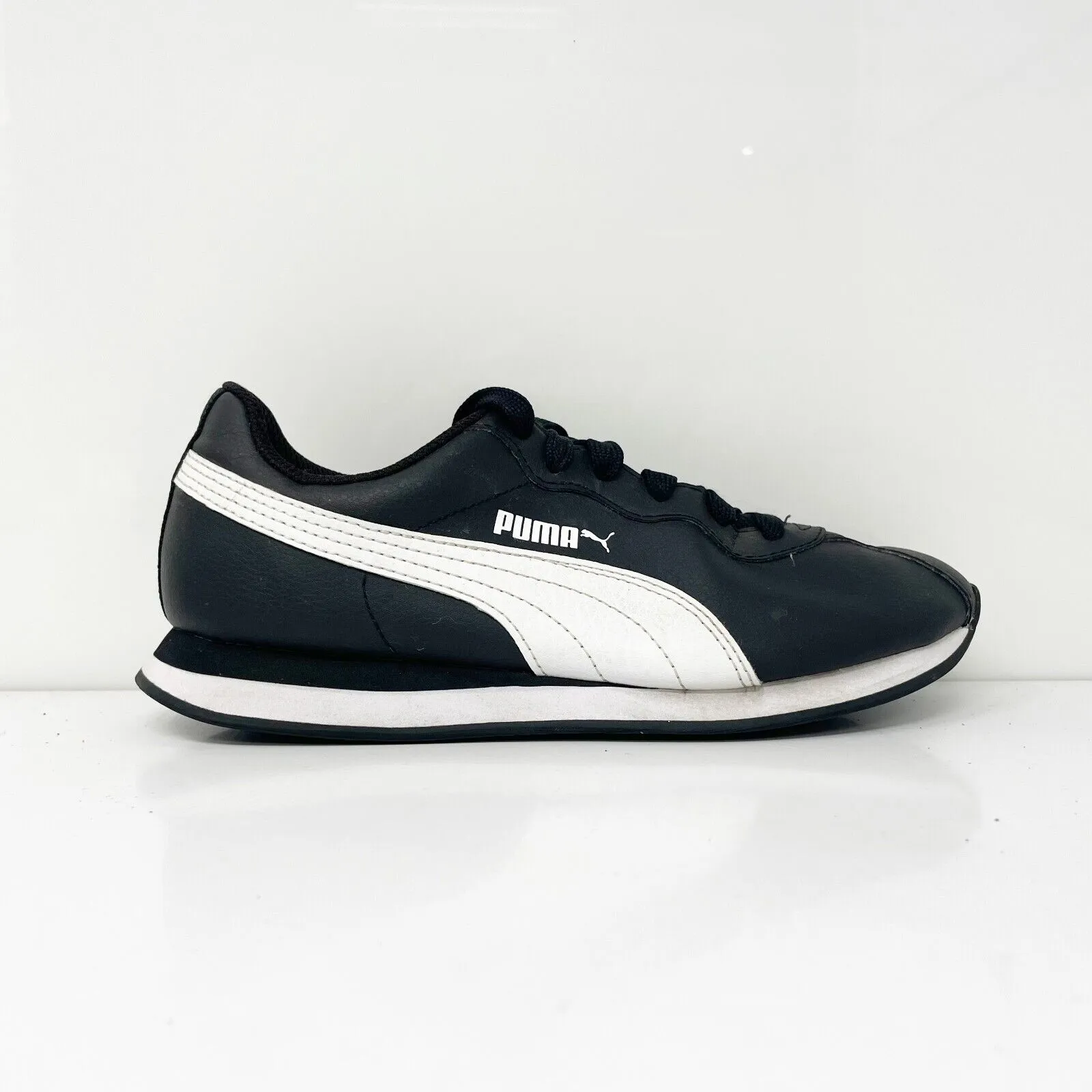 Puma Boys Turin II 366773-01 Black Casual Shoes Sneakers Size 4.5C