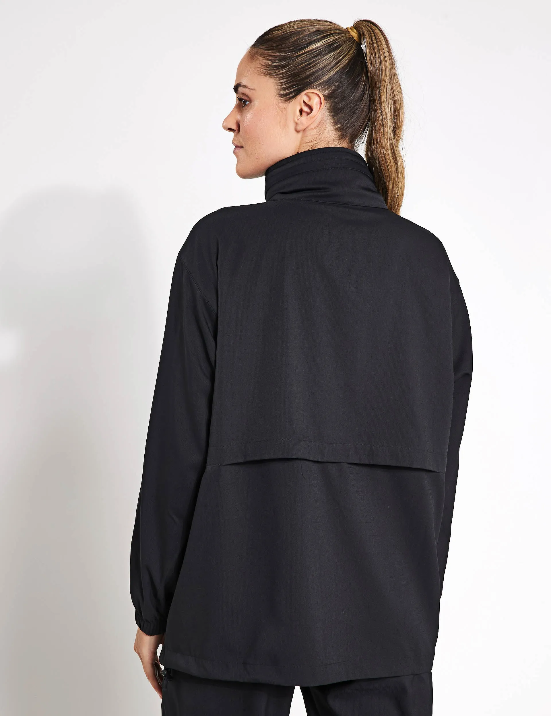 Sideline Full-Zip Windbreaker - Black