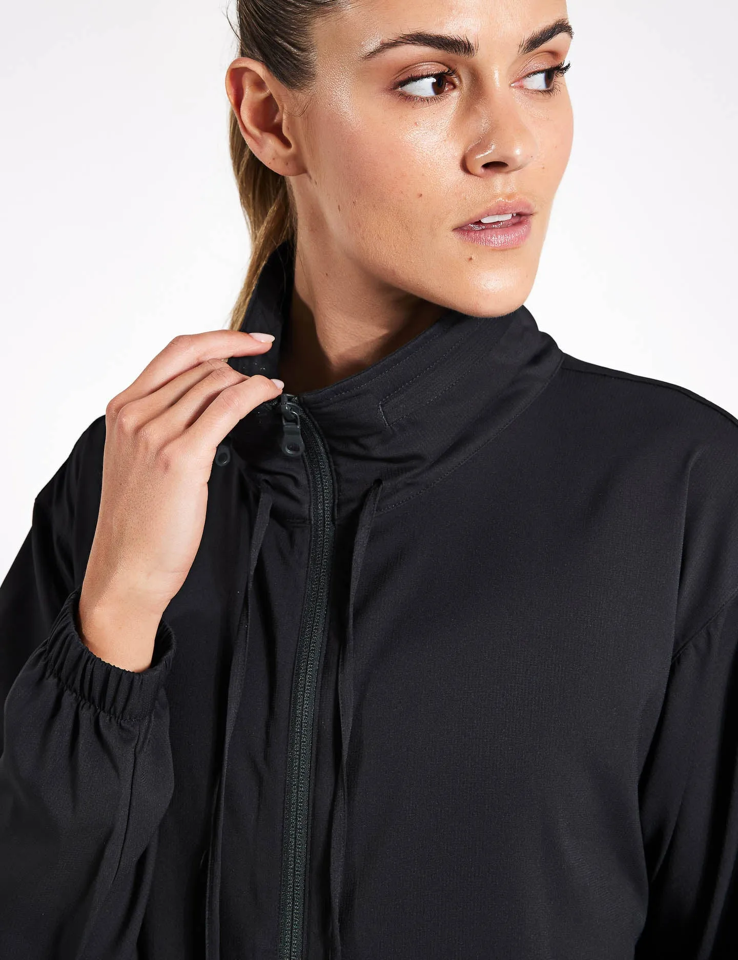 Sideline Full-Zip Windbreaker - Black