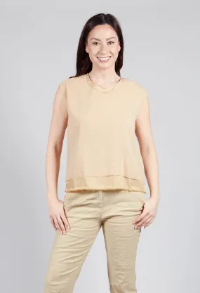 Silk Vest Top in Juta