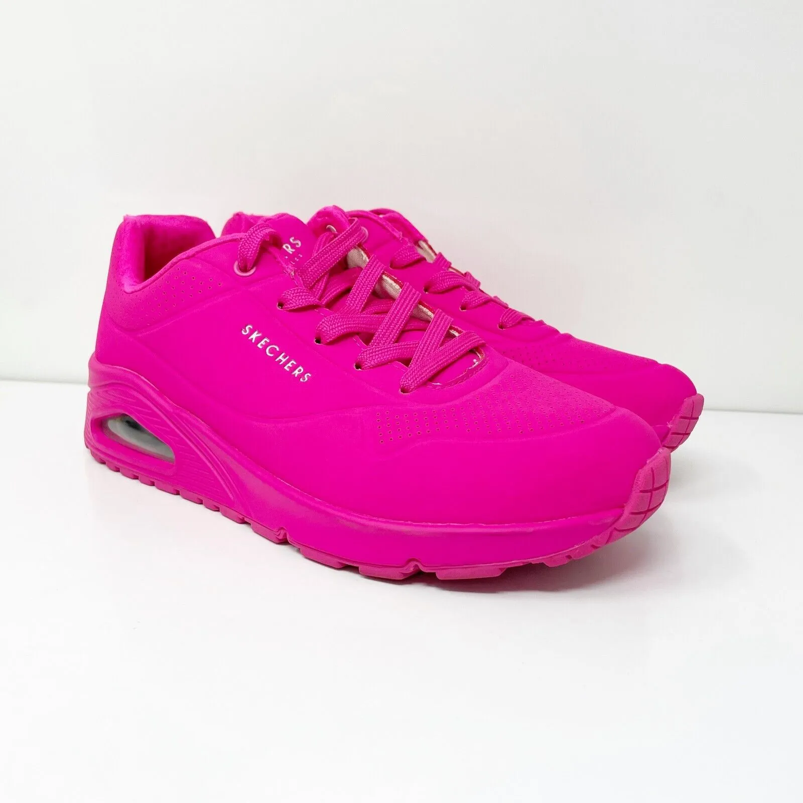 Skechers Womens Uno Night Shades 73667W Pink Casual Shoes Sneakers Size 8