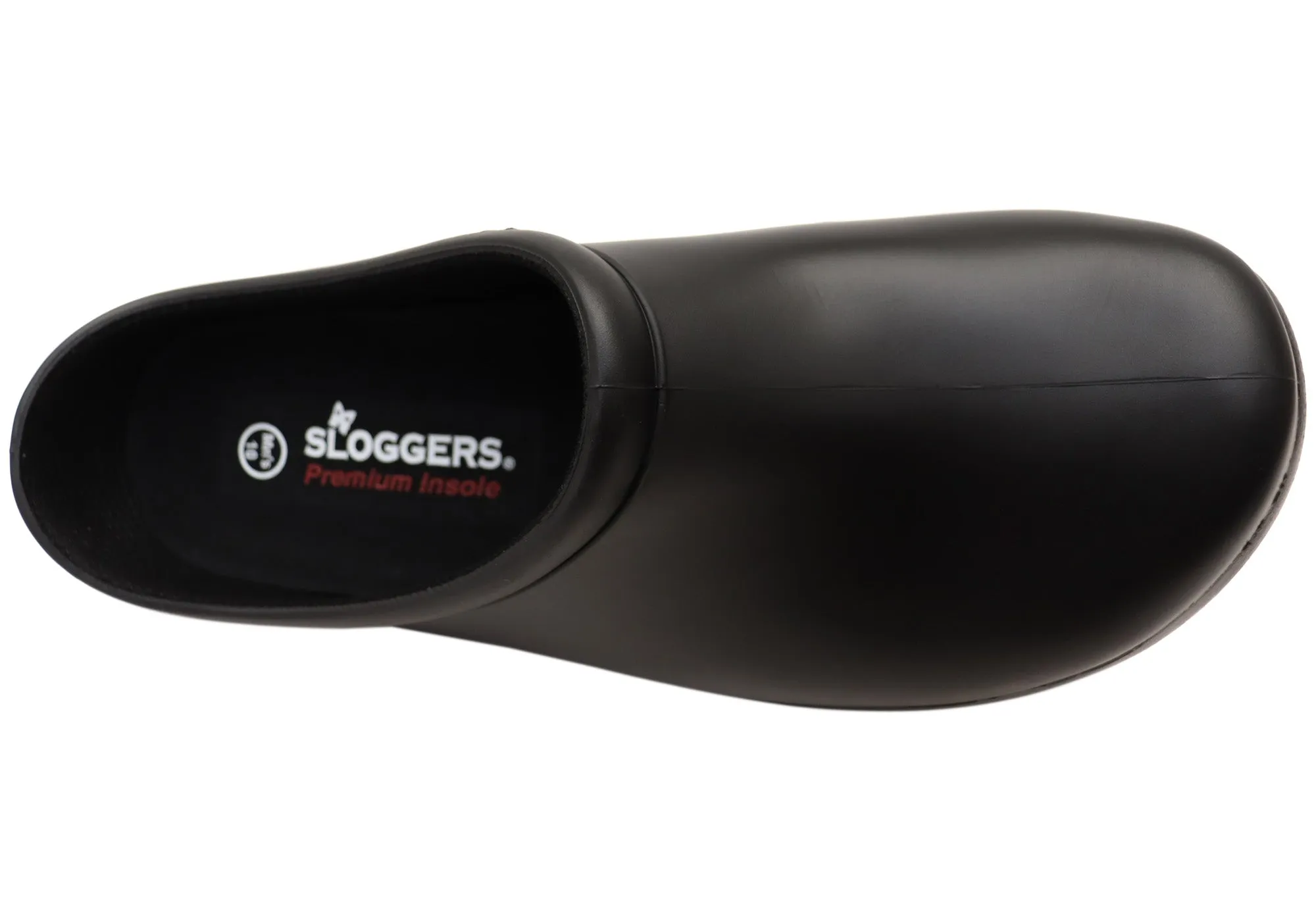 Sloggers Comfortable Mens Premium Garden Clogs Black