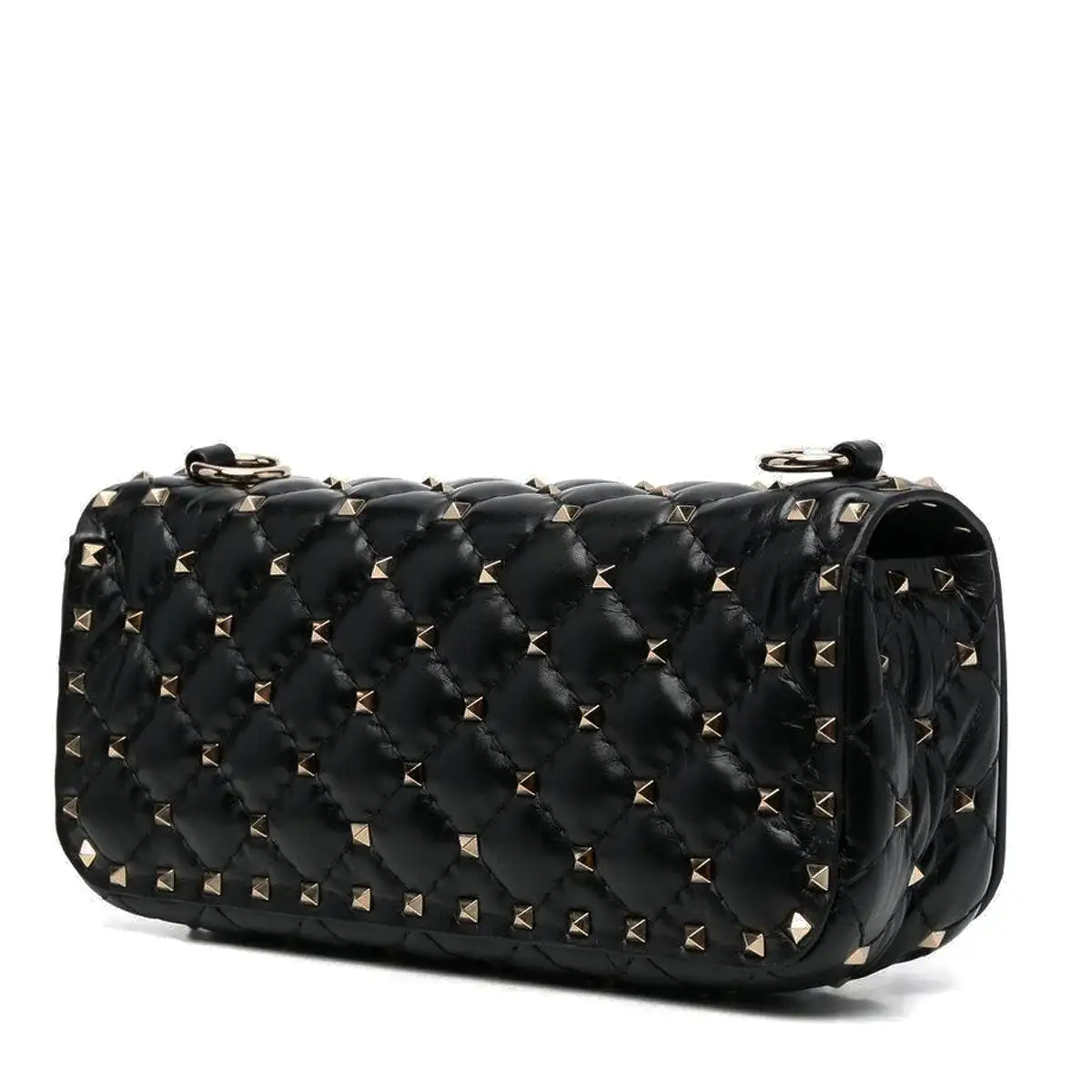 Spike Baguette Bag, Black