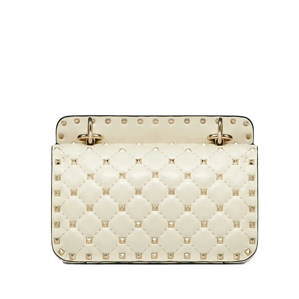 Spike Shoulder Bag Small, Ivory