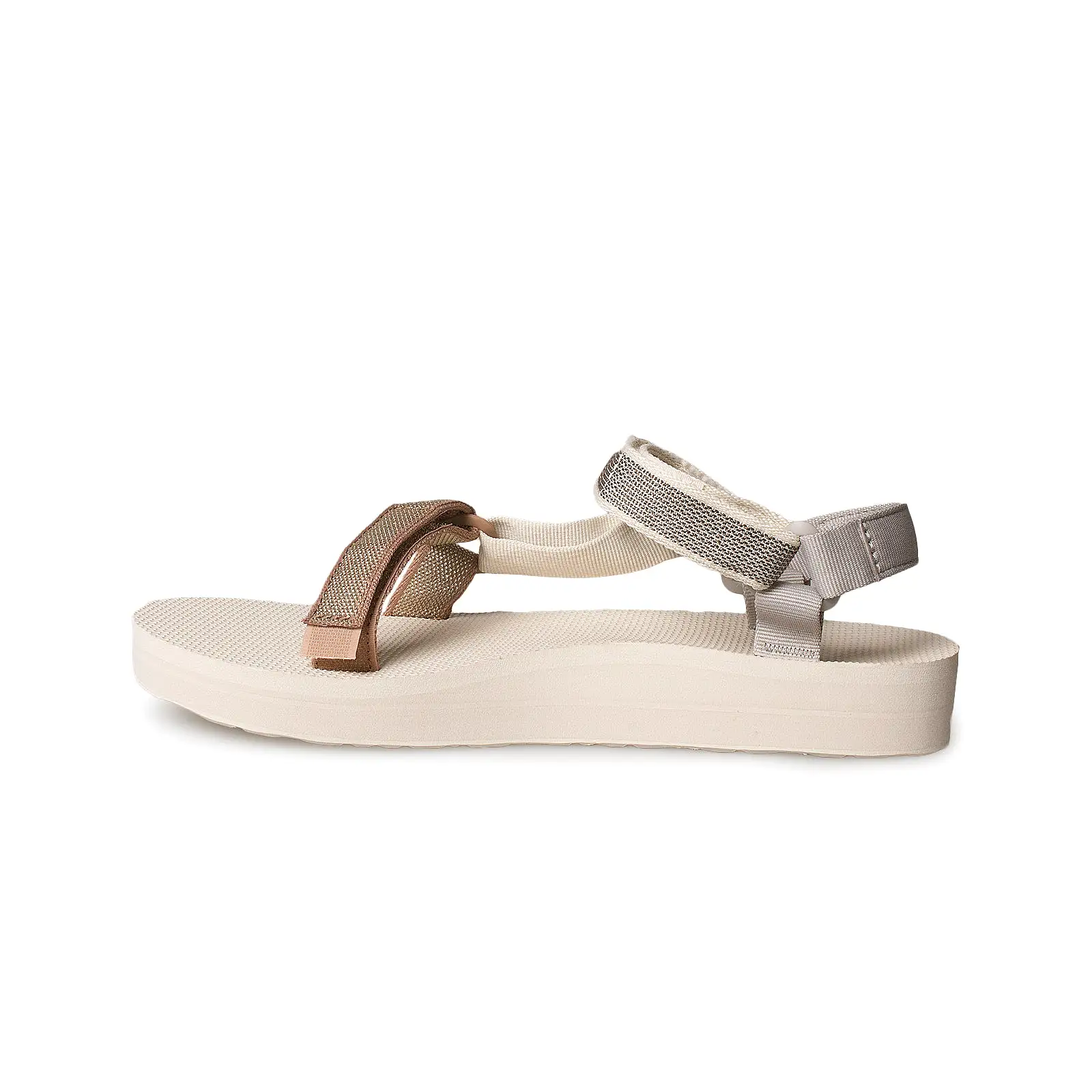 Teva Midform Universal Karina White Swan Metallic Multi Sandals - Women's