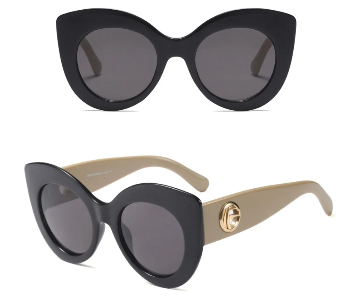 Thick Frame Cateye Sunglasses