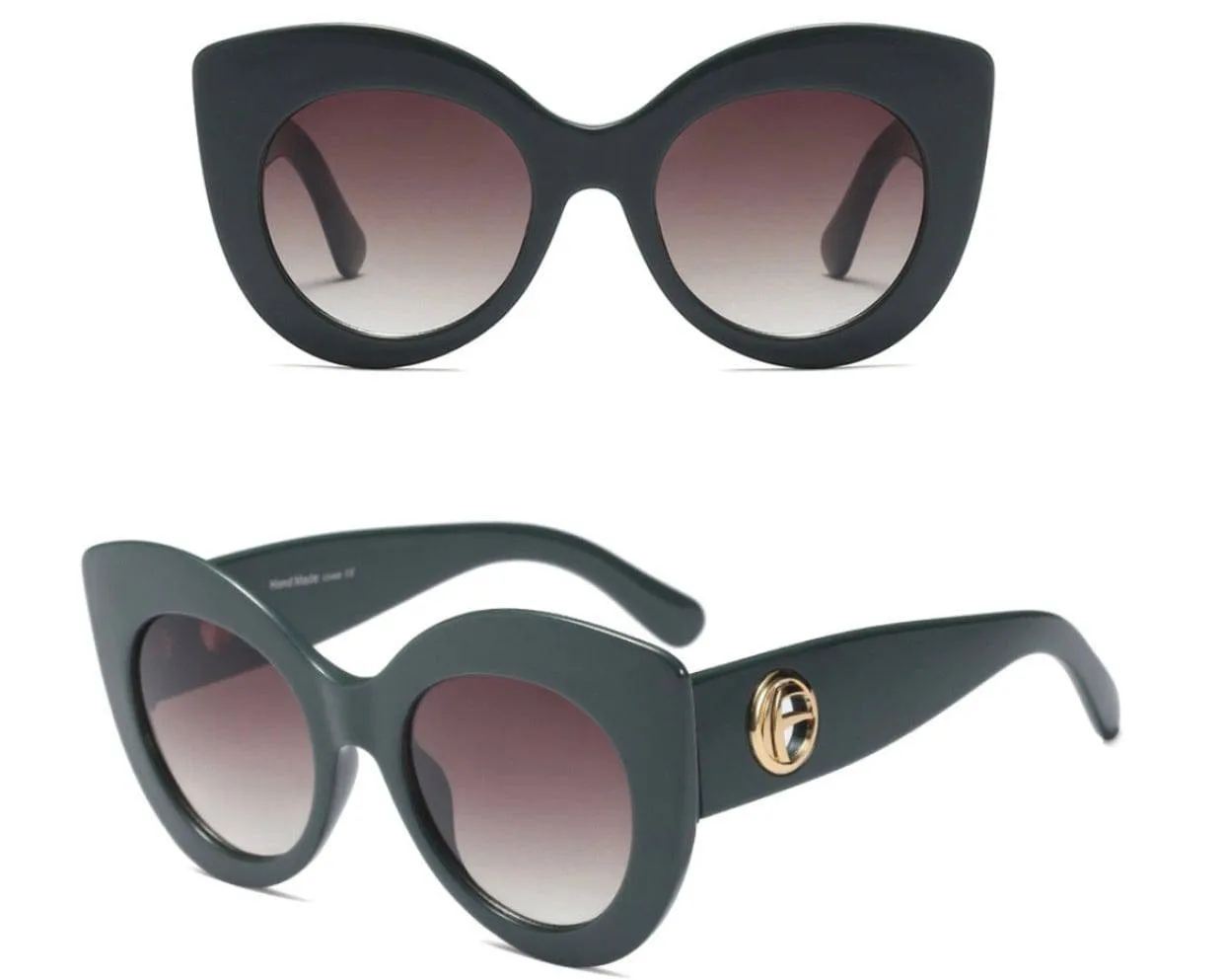 Thick Frame Cateye Sunglasses