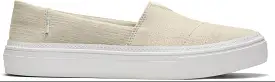 TOMS Natural Linen Ladies Canvas Slip on Shoe