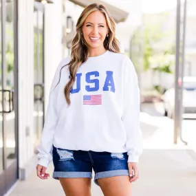 True American Spirit Sweatshirt, White