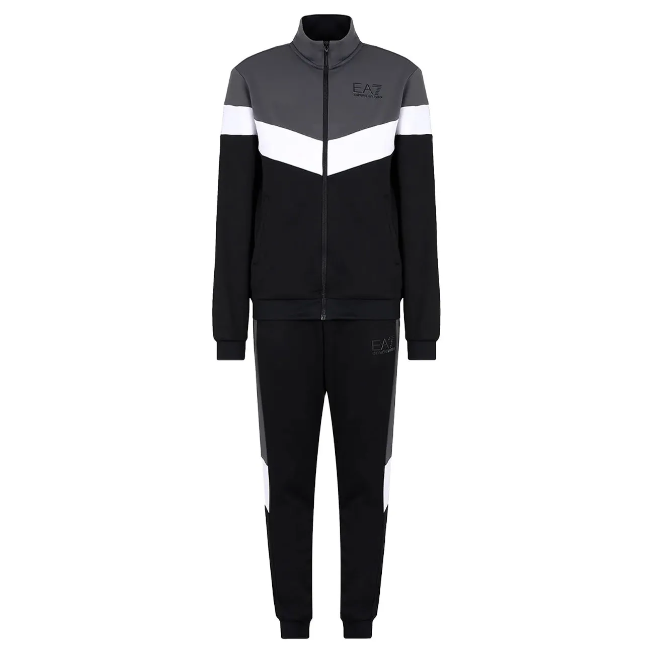 TUTA ATHLETIC COLOUR BLOCK Uomo Nero