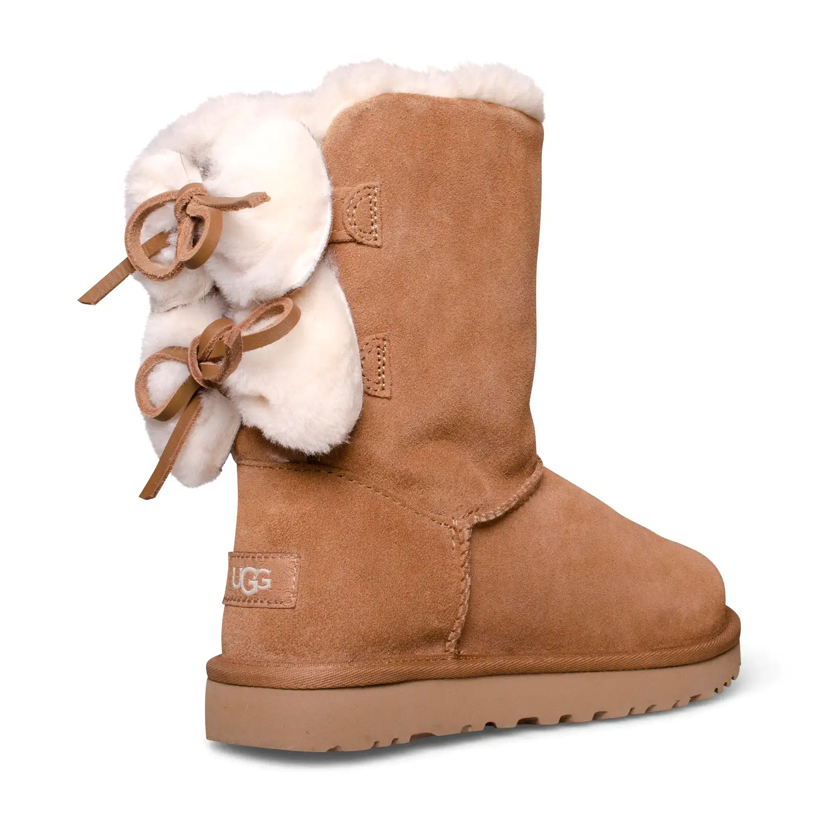 UGG Classic Double Bow Short Chestnut Boots - Women's