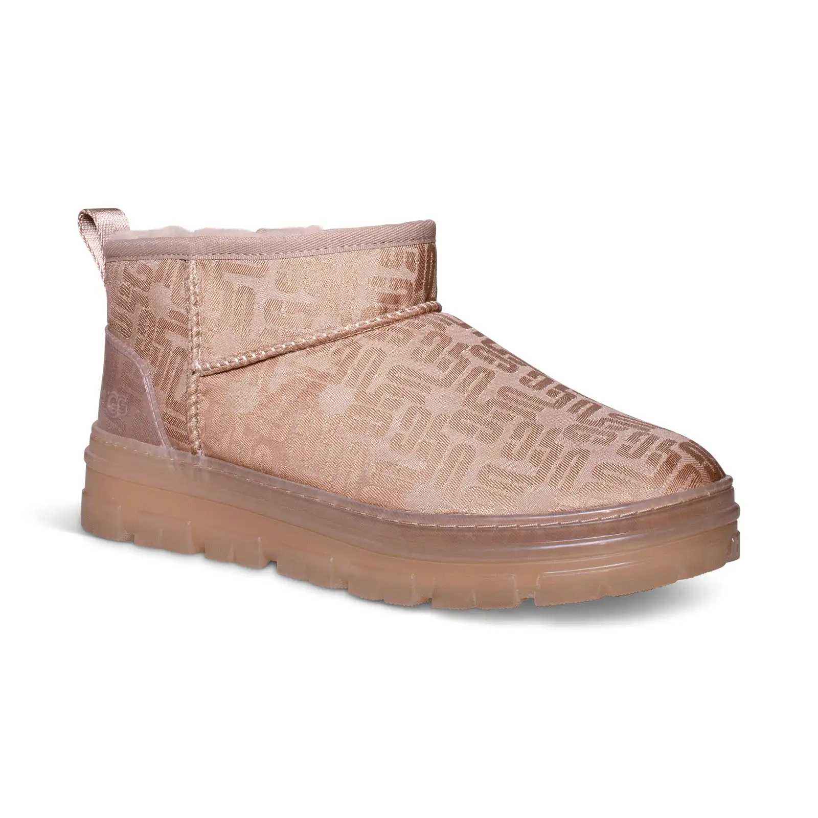 UGG Classic Ultra Mini Monogram Tan Grey Boots - Women's