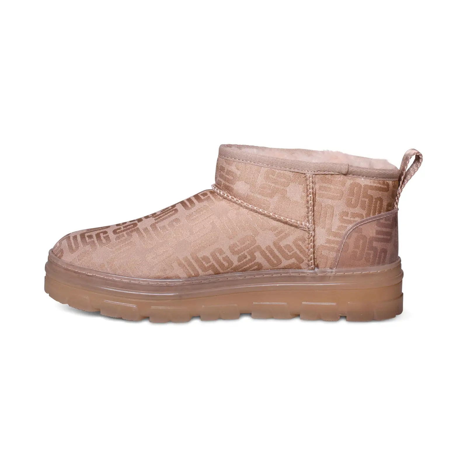 UGG Classic Ultra Mini Monogram Tan Grey Boots - Women's