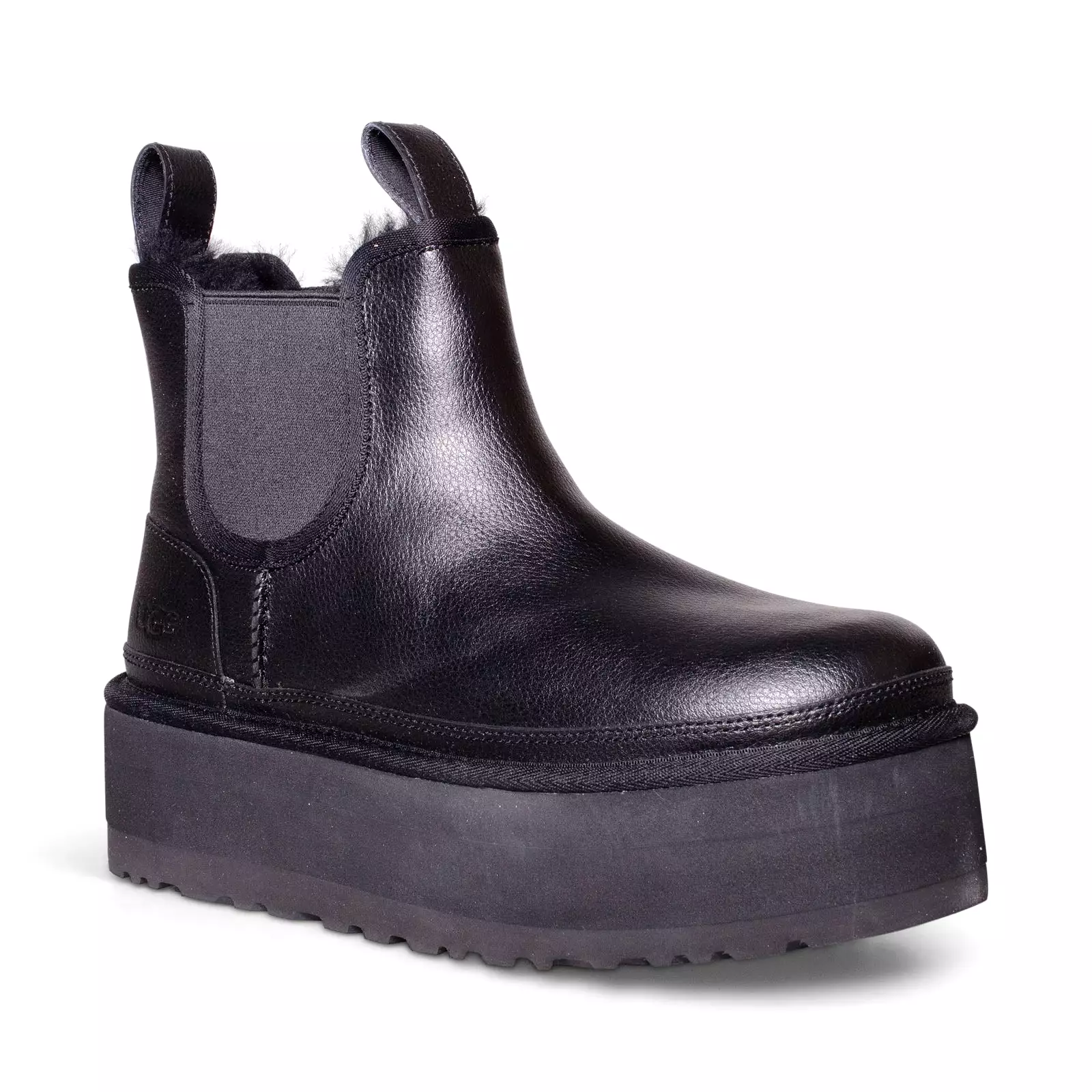 UGG Neumel Platform Chelsea Black Boots - Women's