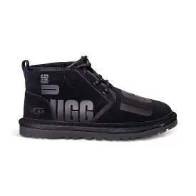 UGG Neumel Scatter Graphic Black Boots - Women's