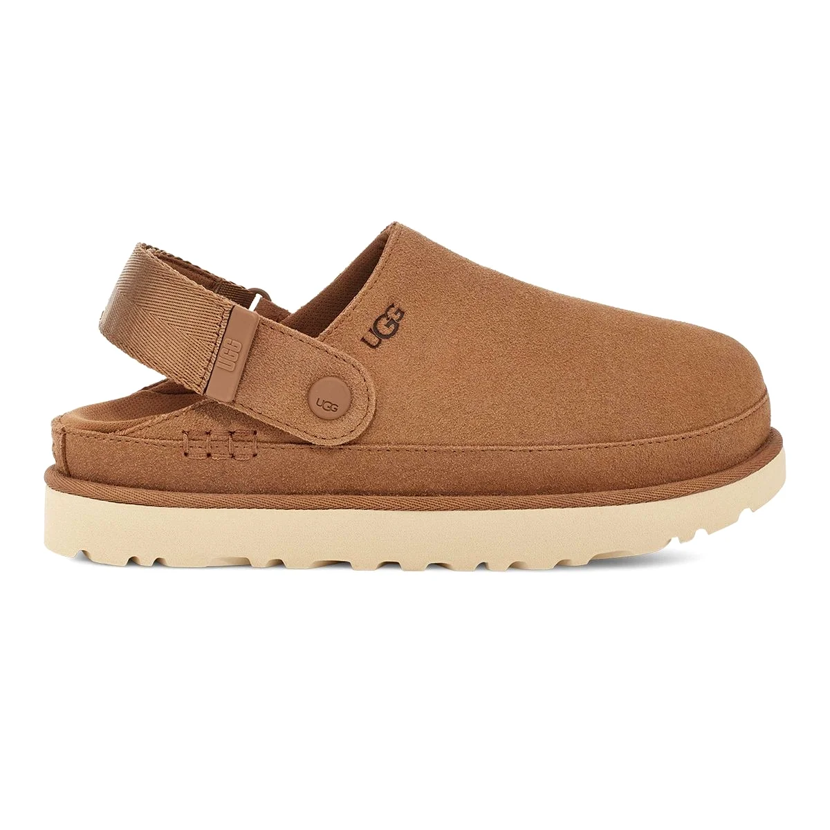 UGG Women's Goldenstar Clog Chestnut Suede