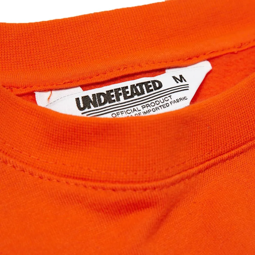 Undefeated UND Basic Pullover CrewOrange