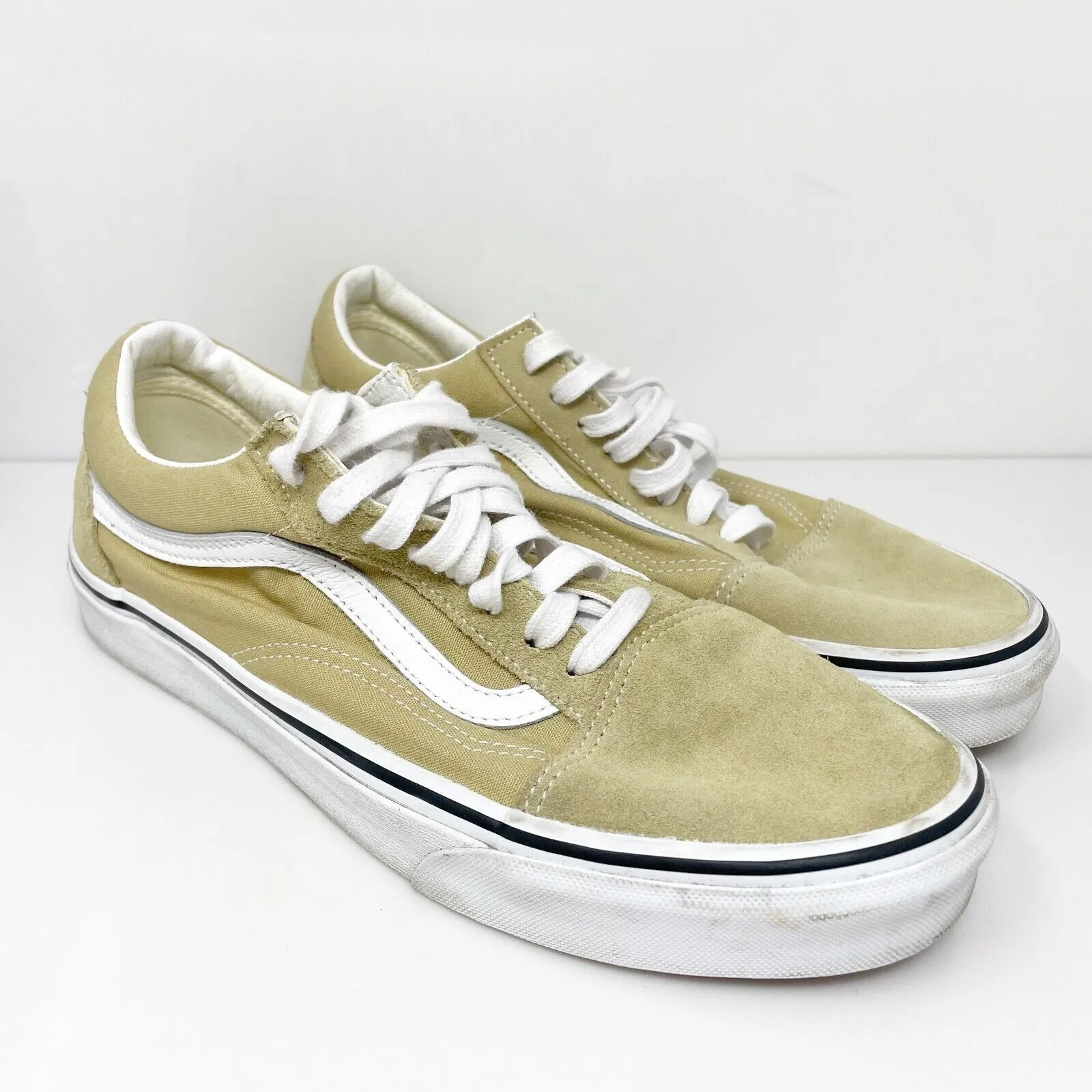 Vans Mens Off The Wall 721356 Beige Casual Shoes Sneakers Size 10