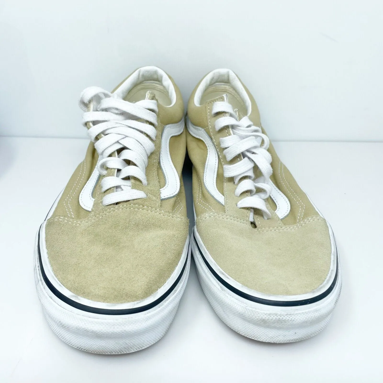 Vans Mens Off The Wall 721356 Beige Casual Shoes Sneakers Size 10