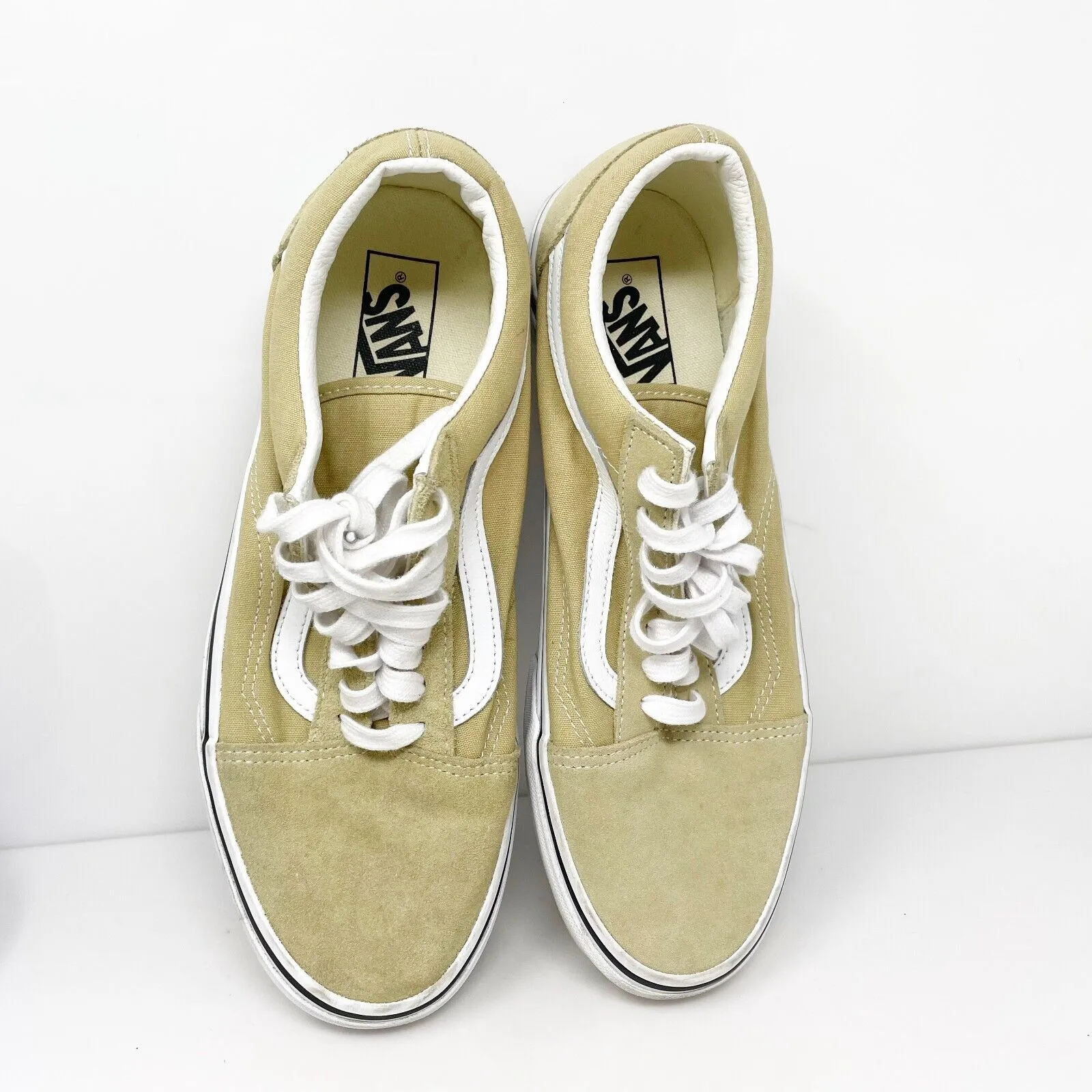 Vans Mens Off The Wall 721356 Beige Casual Shoes Sneakers Size 10