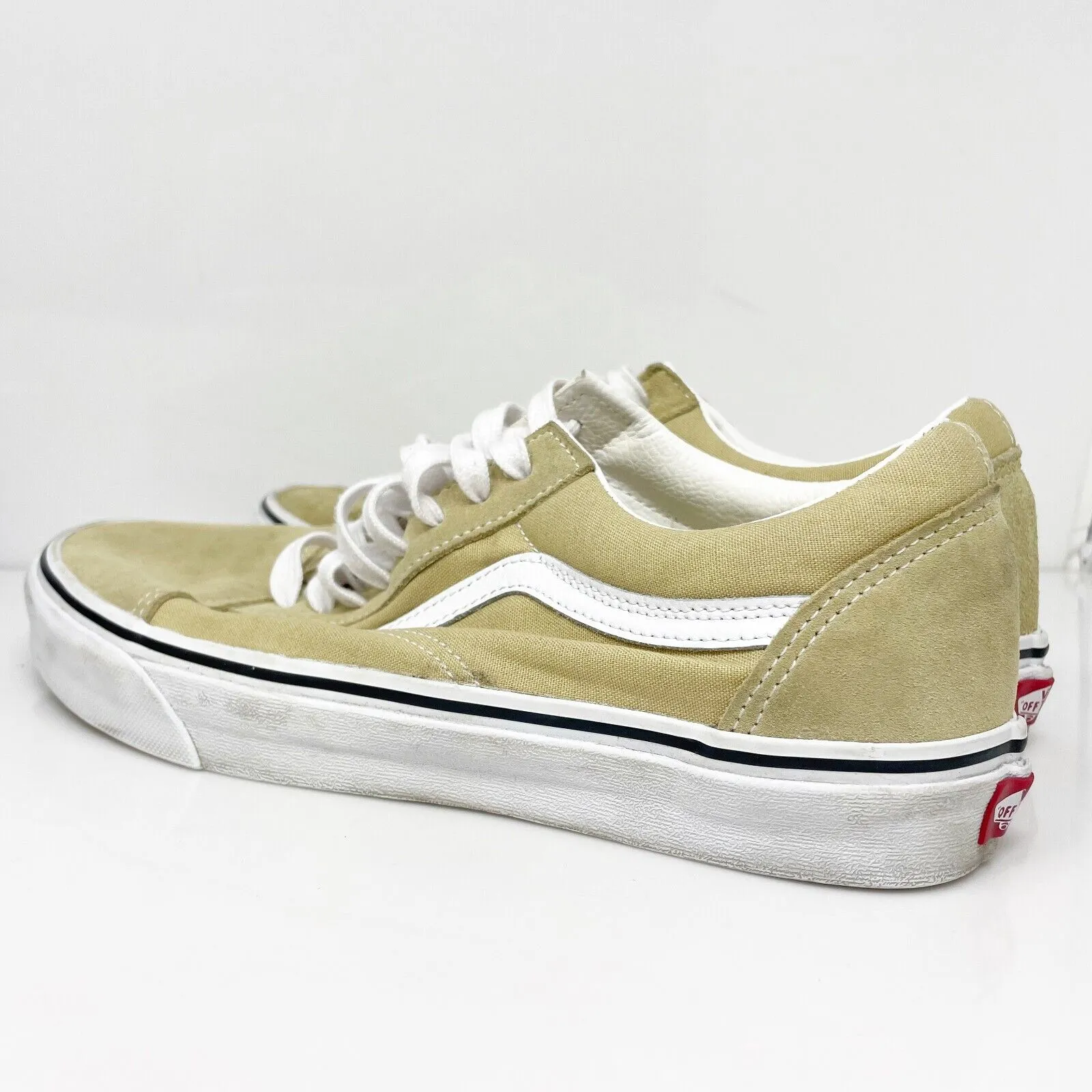 Vans Mens Off The Wall 721356 Beige Casual Shoes Sneakers Size 10