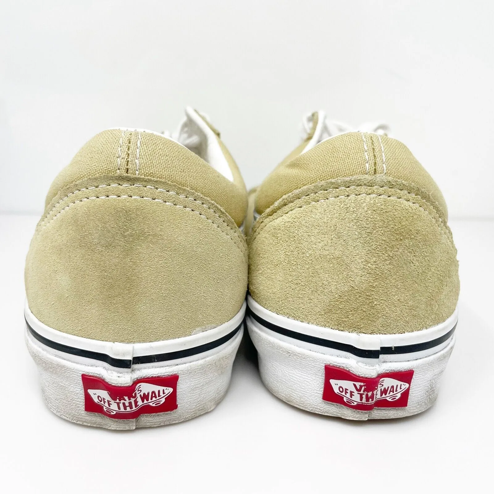 Vans Mens Off The Wall 721356 Beige Casual Shoes Sneakers Size 10