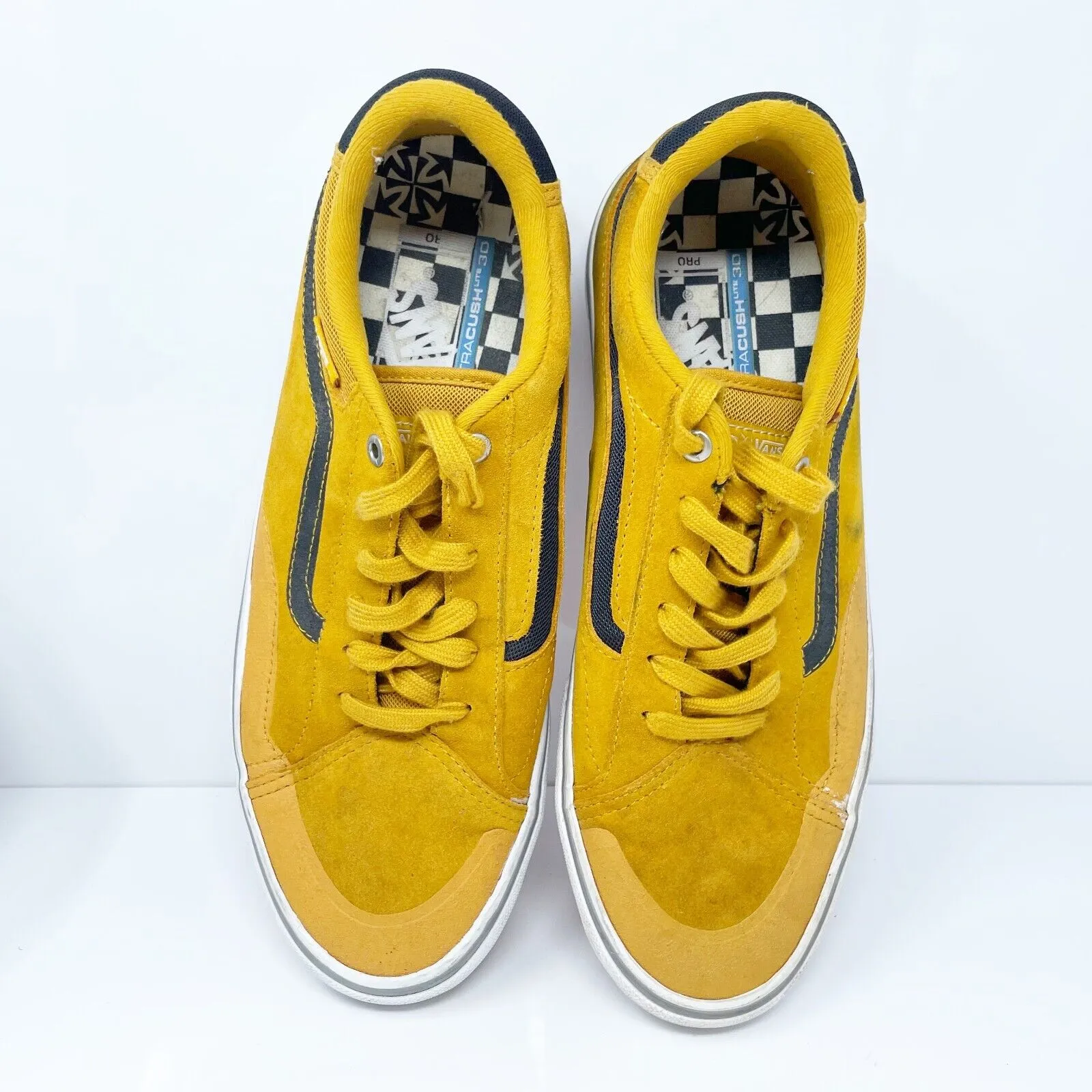 Vans Mens TNT Advanced Prototype 721454 Yellow Casual Shoes Sneakers Size 9.5