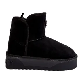 Vegan Waterproof Platform Snow Boots D.Franklin DFSH371004 Black