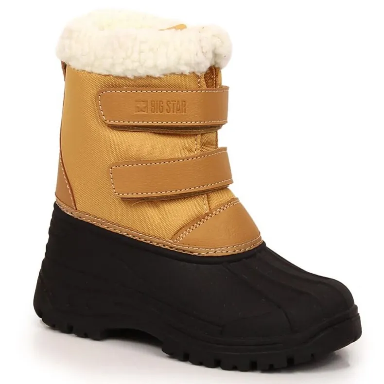 Velcro insulated snow boots Big Star Jr INT1791 brown