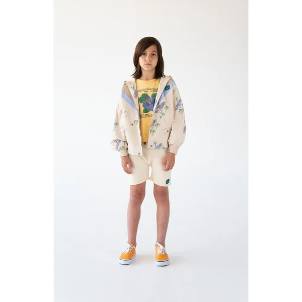 Wander & Wonder Windbreaker, Ecru Parrot