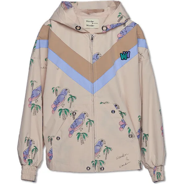 Wander & Wonder Windbreaker, Ecru Parrot