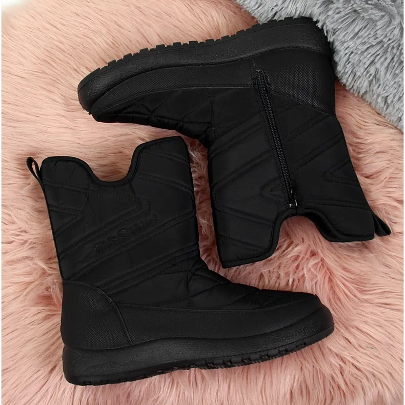 Women's black waterproof snow boots NEWS