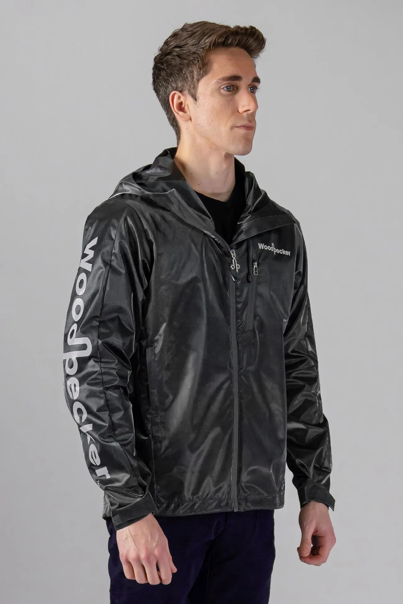 WOODPECKER MEN'S WIND SHELL - BLACK DIAMOND