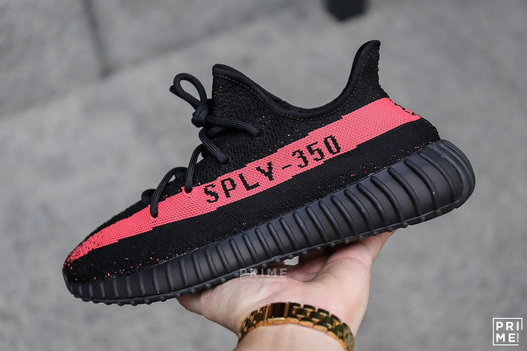 Yeezy 350 Core Black  Red (BY9612)